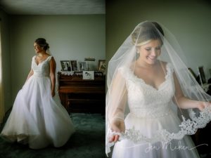bride after her final preparations