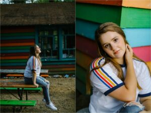 Senior photos at Pine Springs Camp in Jennerstown PA
