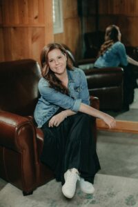Callie wedding coordinator behind the scenes at Home Farm Barn wedding venue Indiana PA